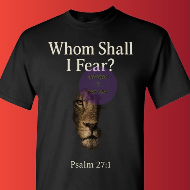 Psalm 27:1 - Christlich T-Shirt (Von Creator hochgeladen)