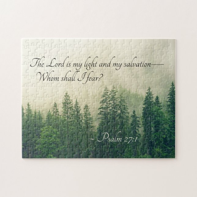 Psalm 27:1 Der Herr ist mein Licht und meine Erret (Horizontal)