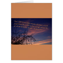 Psalm 27:1 in der Morgendämmerung