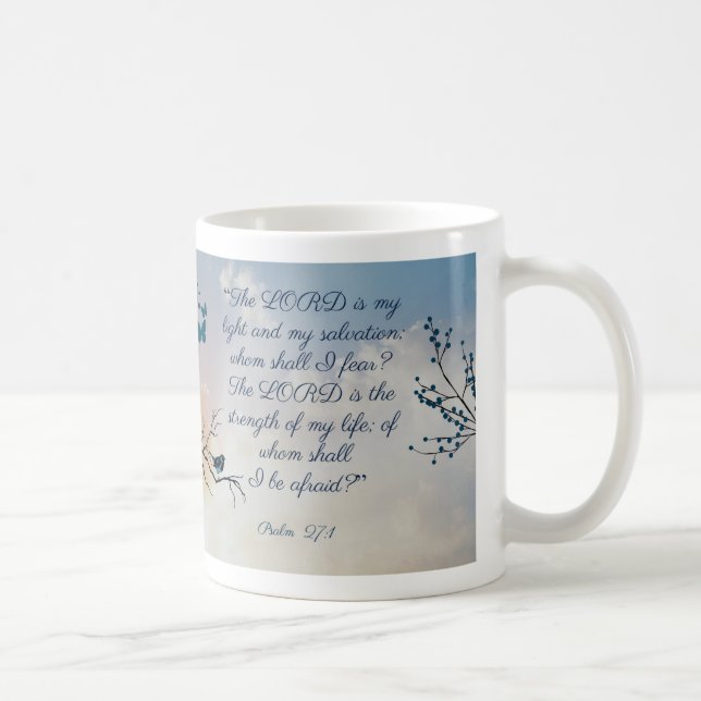 Psalm 27:1 kaffeetasse (Rechts)