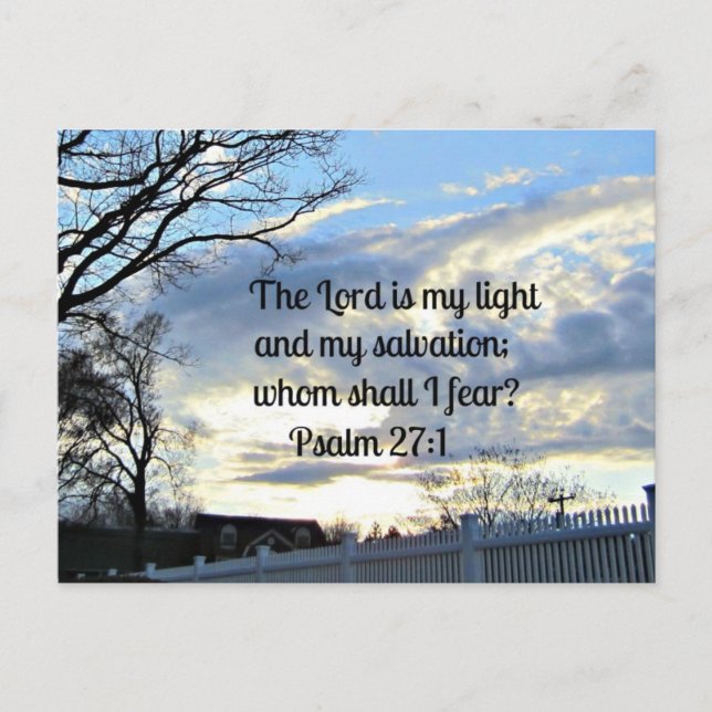Psalm 27:1 postkarte (Vorderseite)