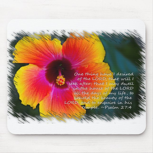 Psalm 27:4 mousepad (Vorne)
