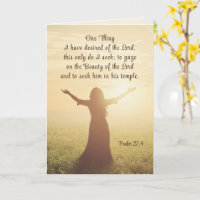 Psalm 27:4 One Thing I Desired of the Lord Bible