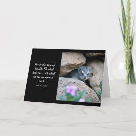 Psalm 27:5 (KJV) Card  Karte