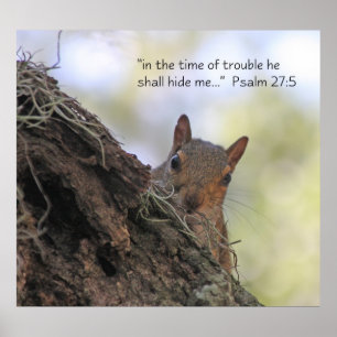 Psalm-27:5 Schrifts-Plakat Poster