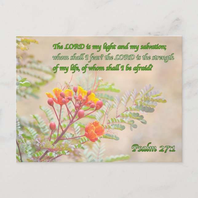 Psalm 27 postkarte (Vorderseite)