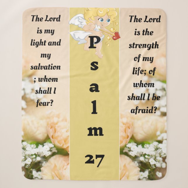 Psalm 27 Sherpa-Decke Sherpadecke (Vorderseite)