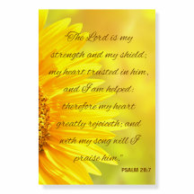 Psalm 28:7 Schaumstoff-Wandkunst - "Der Herr ist..