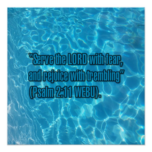 Psalm 2:11 WEBU Poster (Vorderseite)