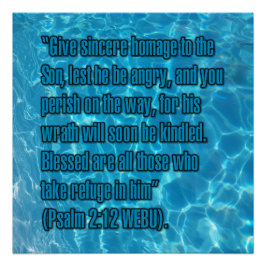 Psalm 2:12 WEBU Poster