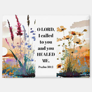 Psalm 30:2 O Herr, du hast mich heilt Christliche Magnet