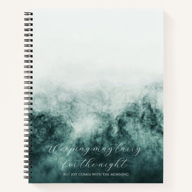 Psalm 30:5 Bibelstudium Benutzerdefiniert  Notizbuch (Vorderseite)