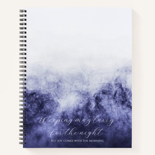 Psalm 30:5 Bibelstudium Benutzerdefiniert  Notizbuch (Vorderseite)