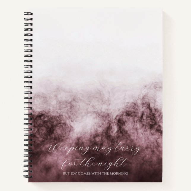 Psalm 30:5 Bibelstudium Benutzerdefiniert  Notizbuch (Vorderseite)