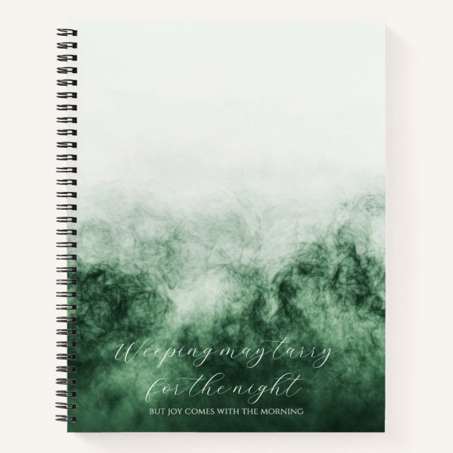 Psalm 30:5 Bibelstudium Benutzerdefiniert  Notizbuch (Vorderseite)