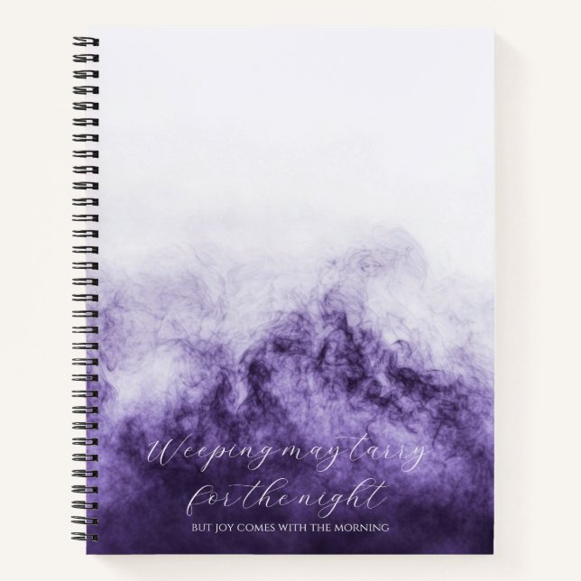 Psalm 30:5 Bibelstudium Benutzerdefiniert  Notizbuch (Vorderseite)