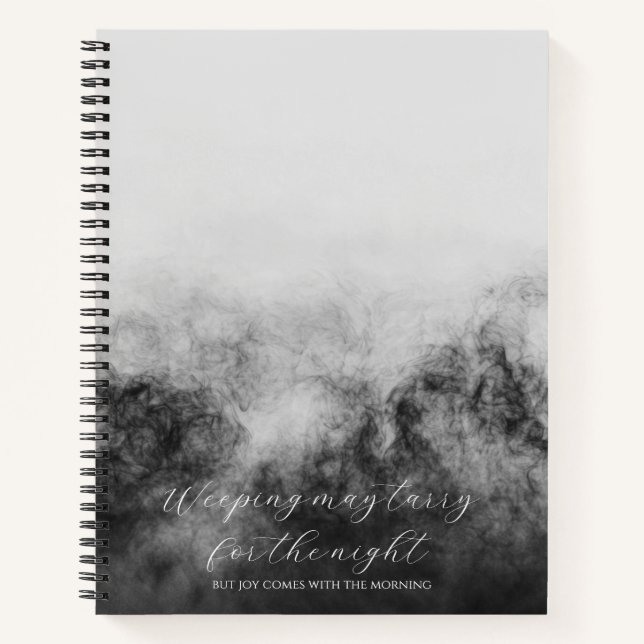 Psalm 30:5 Bibelstudium Benutzerdefiniert  Notizbuch (Vorderseite)