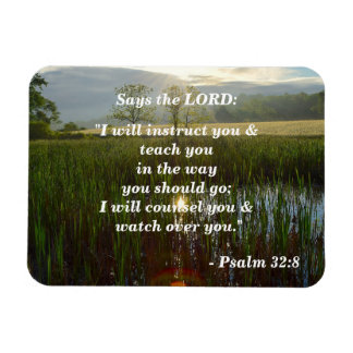 Psalm 32:8 Ich werde dir beibringen Magnet