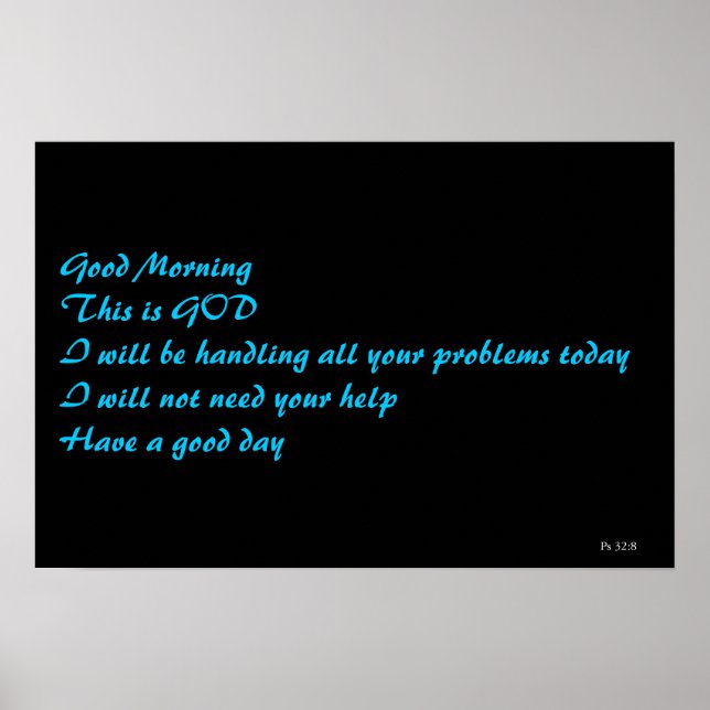 Psalm 32:8 poster (Vorne)