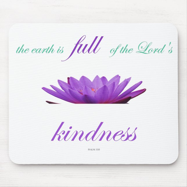 Psalm-33, Die Erde ist voll von der Güte des Herrn Mousepad (Vorne)