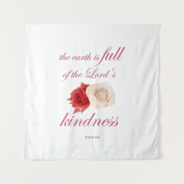Psalm 33 - "Die Erde ist voll von Gottes Kindheit Wandteppich