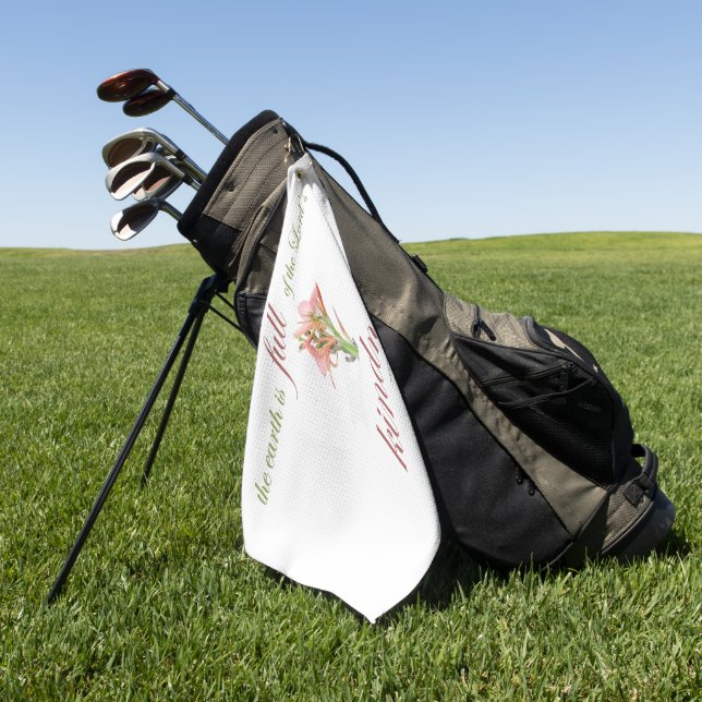 Psalm 33 volle Freundlichkeit Golfhandtuch (Gras)