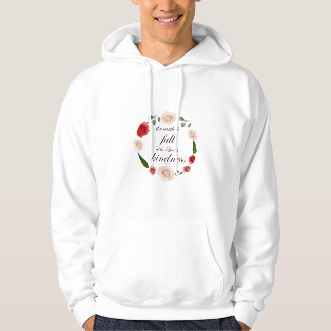 Psalm 33 volle Freundlichkeit Hoodie (Vorderseite)