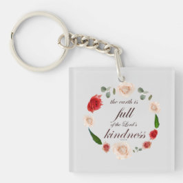 Psalm 33 volle Freundlichkeit Schlüsselanhänger