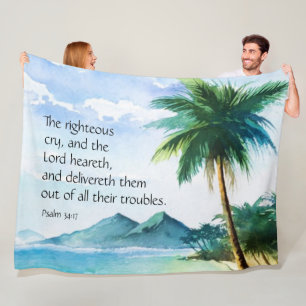 Psalm 34:17 fleecedecke
