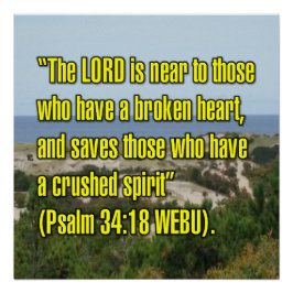 Psalm 34:18 WEBU Poster