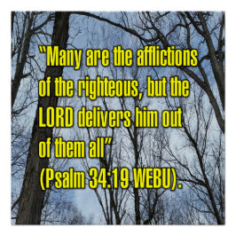 Psalm 34:19 WEBU Poster