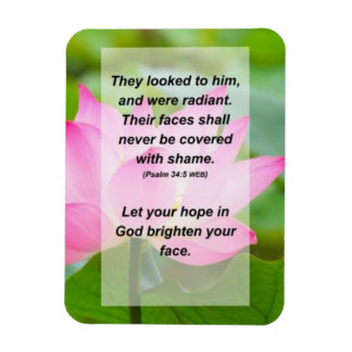Psalm 34:5 They looked to Him und were radiant Magnet