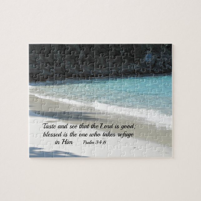 Psalm 34:8 Geschmack und sehen, dass der Herr ist  (Horizontal)