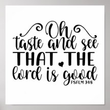 Psalm 34:8 Geschmack und sehen, dass der Herr ist 