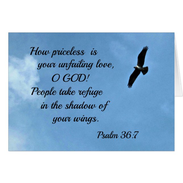 Psalm 36:7 (Vorderseite (Horizontal))