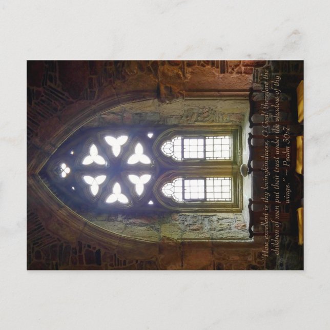 Psalm 36:7 Postkarte (Vorderseite)