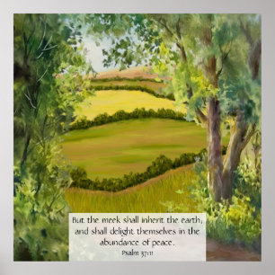 Psalm 37:11 poster