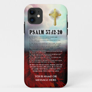 Psalm 37 12 bis 20 Bibel Zitat Himmel und Hölle Case-Mate iPhone Hülle