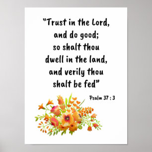 Psalm 37 : 3 poster