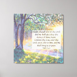 Psalm 37:4-5 Leinwanddruck
