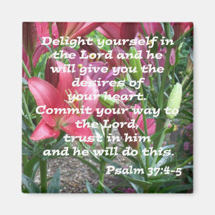 Psalm-37:4 - 5 magnet