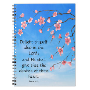 Psalm 37:4 notizblock