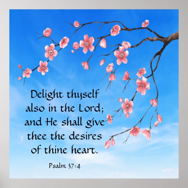 Psalm 37:4 poster (Vorne)