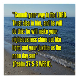 Psalm 37:5-6 WEBU Poster
