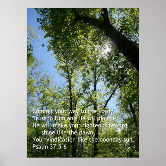 Psalm 37 Poster (Vorne)