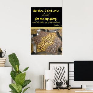 Psalm 3:3 King James Version Aber du, o Lord, art. Poster