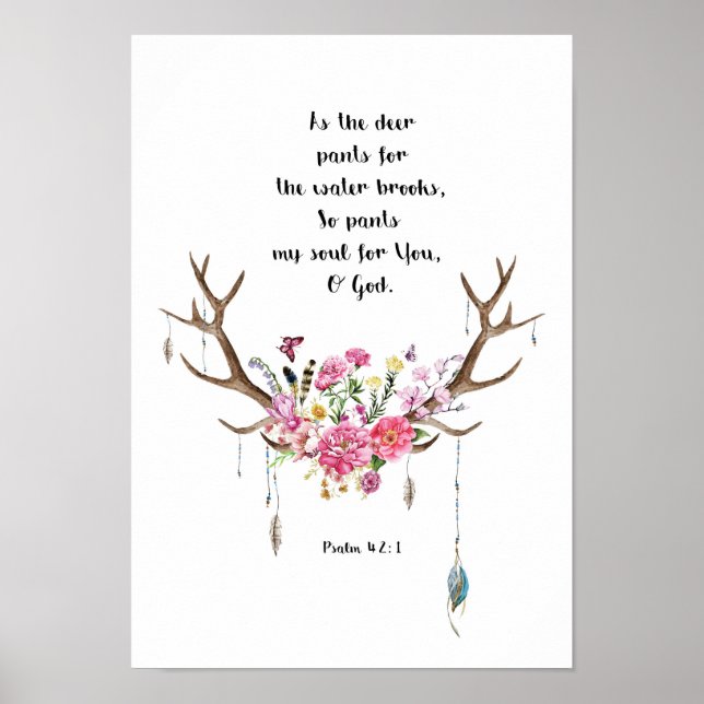 Psalm 42:1 poster (Vorne)