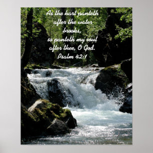 Psalm 42:1 Poster