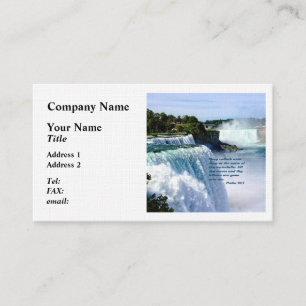 Psalm 42:7 visitenkarte