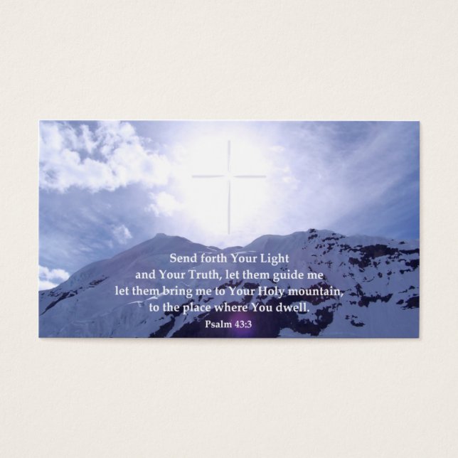 Psalm 43 Inspirational Wallet Cards (Vorderseite)